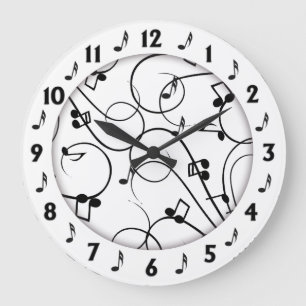  Reloj de pared de diseño musical de moda