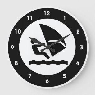 Reloj de pared de diseño para windsurf