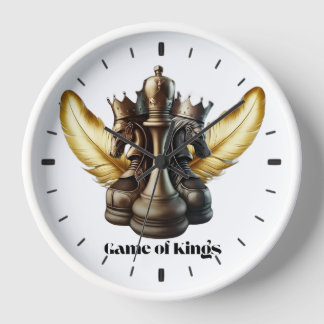 Reloj de pared de diseño único, Reyes del juego