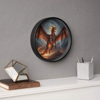 Reloj de pared de dragón