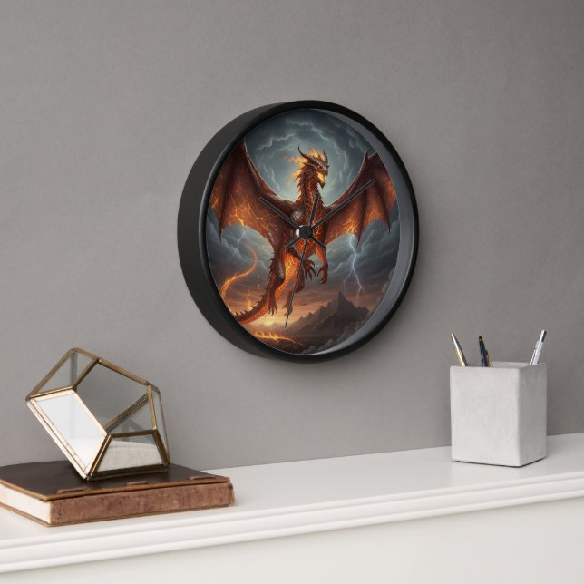 Reloj de pared de dragón (Oficina)