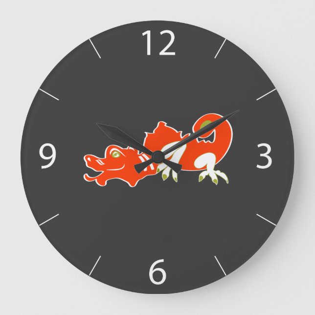 Reloj de pared de dragón (Anverso)