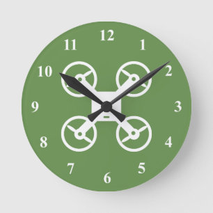 Reloj de pared de drones