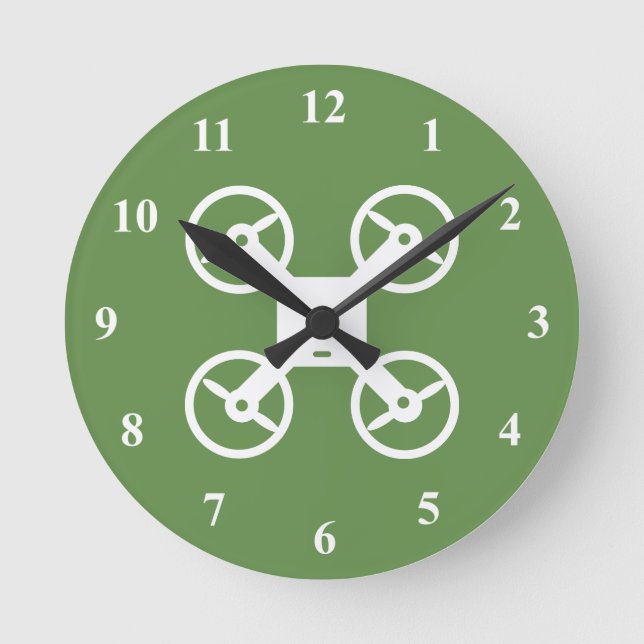 Reloj de pared de drones (Anverso)