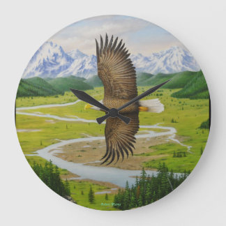 Reloj de pared de Eagle calvo