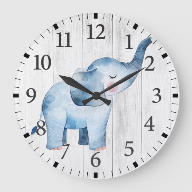Reloj de pared de elefante cutáneo (Anverso)