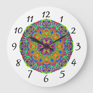 Reloj de pared de elegancia colorida