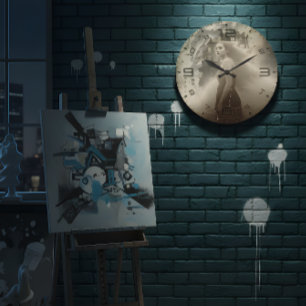 Reloj de pared de elegancia embrujada
