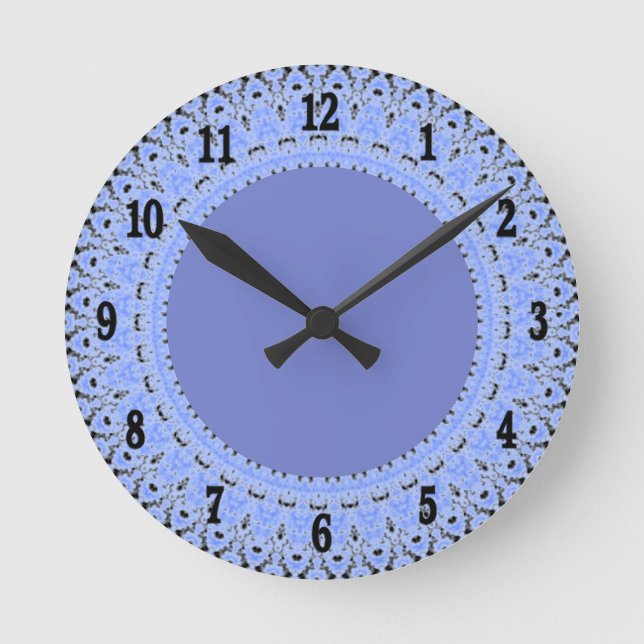 Reloj de pared de encaje del pasillo azul del pasi (Anverso)