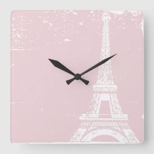 Reloj de pared de encargo de la torre Eiffel