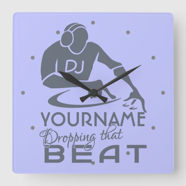 Reloj de pared de encargo del color y del (Anverso)