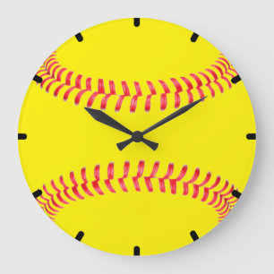 Reloj de pared de encargo del softball