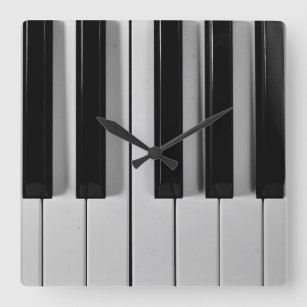 Reloj de pared de encargo del teclado de piano