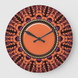 Reloj de pared de energía de Batik solar