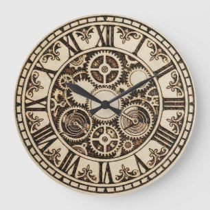 Reloj de pared de engranajes mecánicos