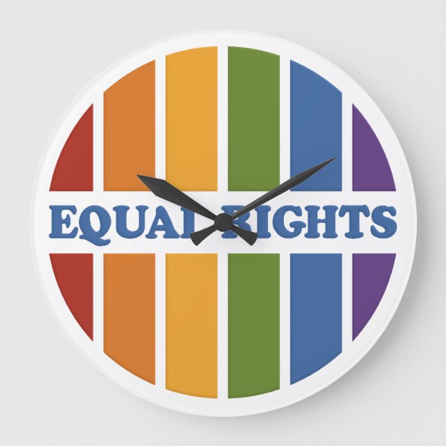 Reloj de pared de Equal Rights (Anverso)
