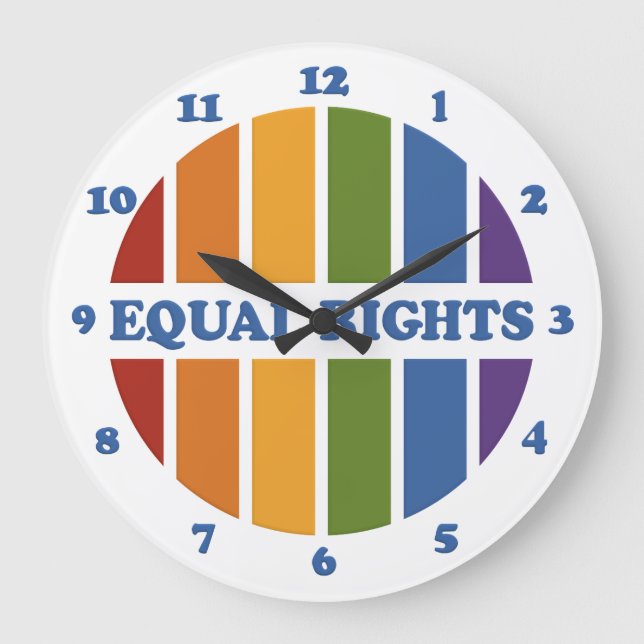 Reloj de pared de Equal Rights (Anverso)