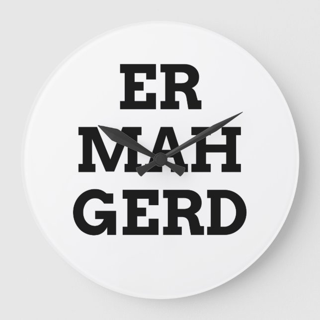Reloj de pared de Ermahgerd (Anverso)