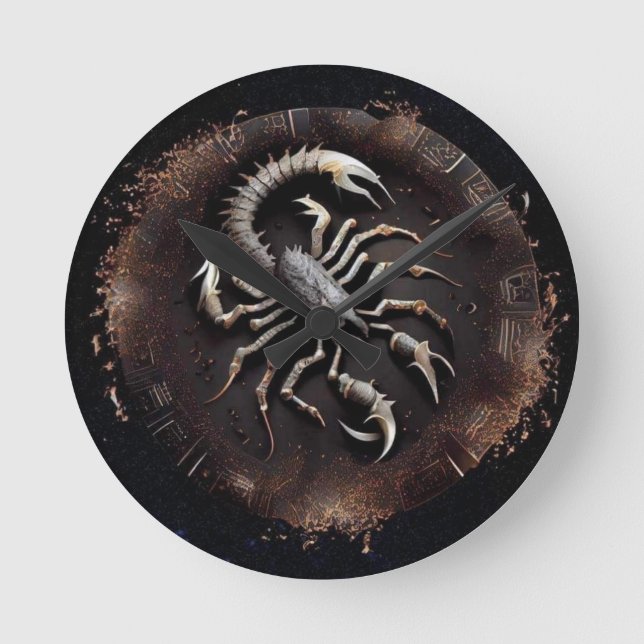 Reloj de pared de escorpio zodiaco (Anverso)