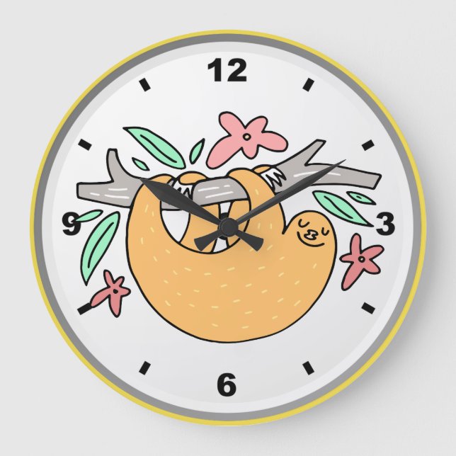 Reloj de pared de espuma feliz (Anverso)