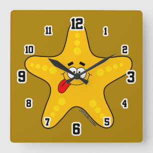 Reloj de Pared de Estrella de Mar Adorable
