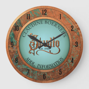 Reloj de pared de estudio de hobby de costura de j