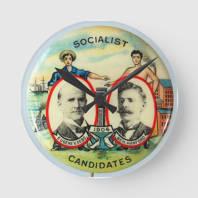 Reloj de pared de Eugene Debs (Anverso)