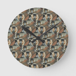 Reloj de pared de familia de marmota, acrílico red