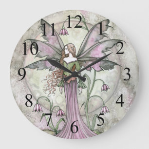 Reloj de pared de fantasía de hada de luna tranqui