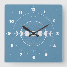 Reloj de pared de fase lunar