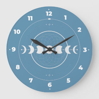 Reloj de pared de fase lunar
