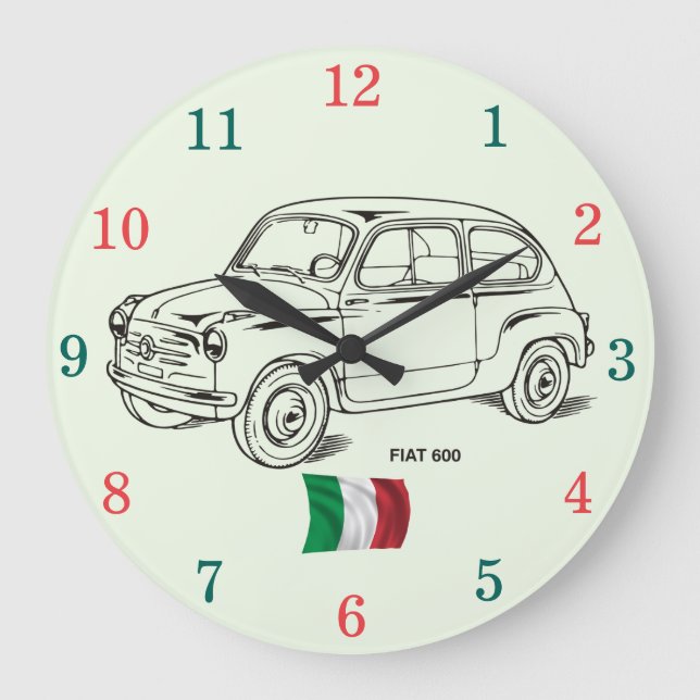 Reloj de pared de Fiat 600 (Anverso)
