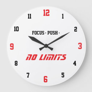 Reloj de pared de fitness motivacional