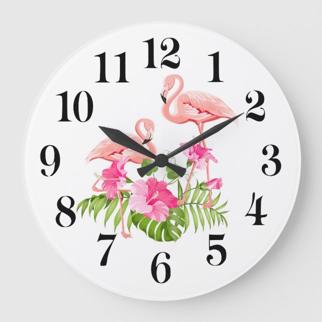 Reloj de pared de flamenco (Anverso)