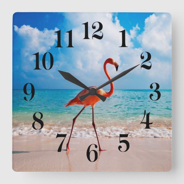 Reloj de pared de flamenco (Anverso)