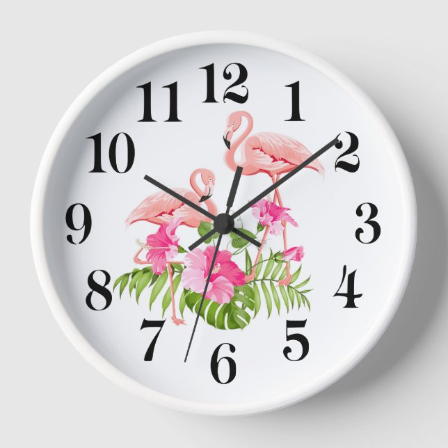 Reloj de pared de flamenco (Anverso)