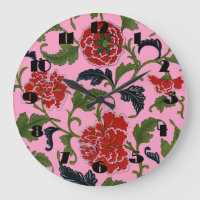 Reloj de pared de flores de China
