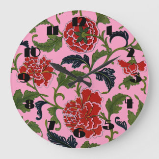 Reloj de pared de flores de China