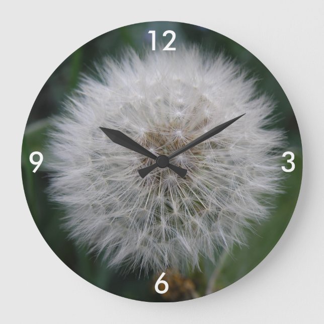 Reloj de pared de flores de Dandelion (Anverso)