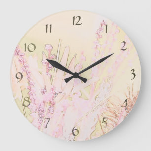Reloj de pared de flores nativas