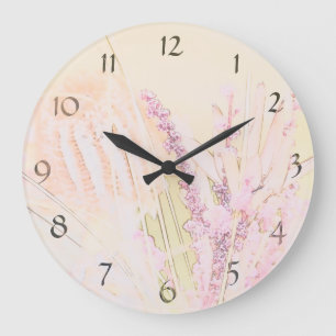 Reloj de pared de flores nativas