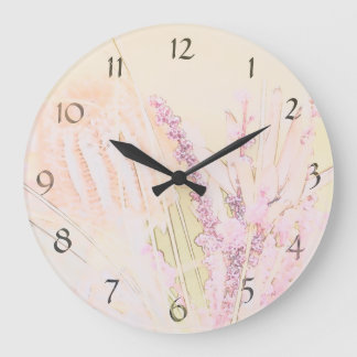 Reloj de pared de flores nativas