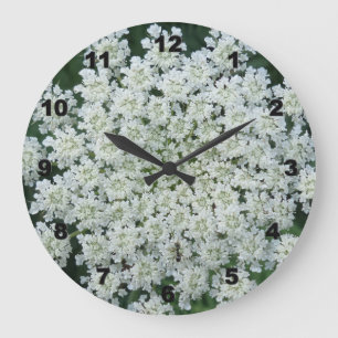 Reloj de pared de flores tropical