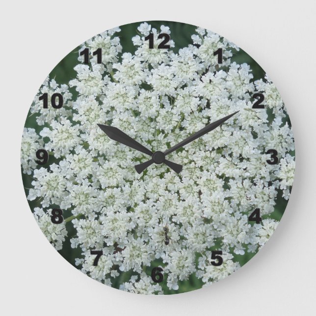 Reloj de pared de flores tropical (Anverso)