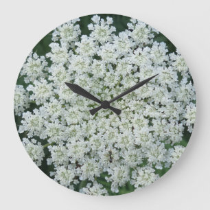 Reloj de pared de flores tropical