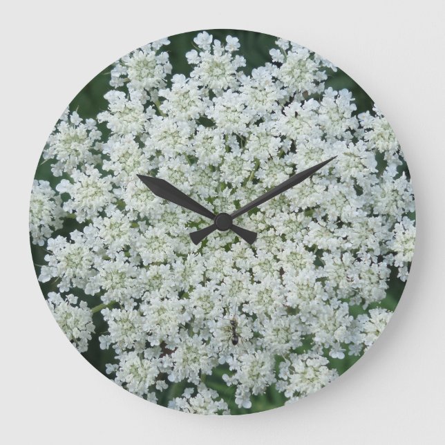Reloj de pared de flores tropical (Anverso)
