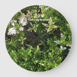 Reloj de pared de fondo floral