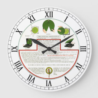 Reloj de pared de fonógrafo portátil