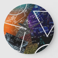 Reloj de pared de fórmula matemática