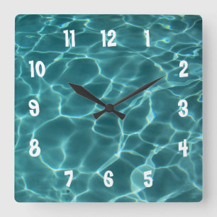 Reloj de pared de foto con números blancos